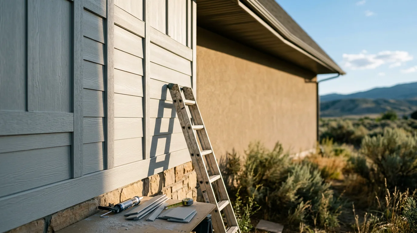 Professional siding installation on a residential home in Utah