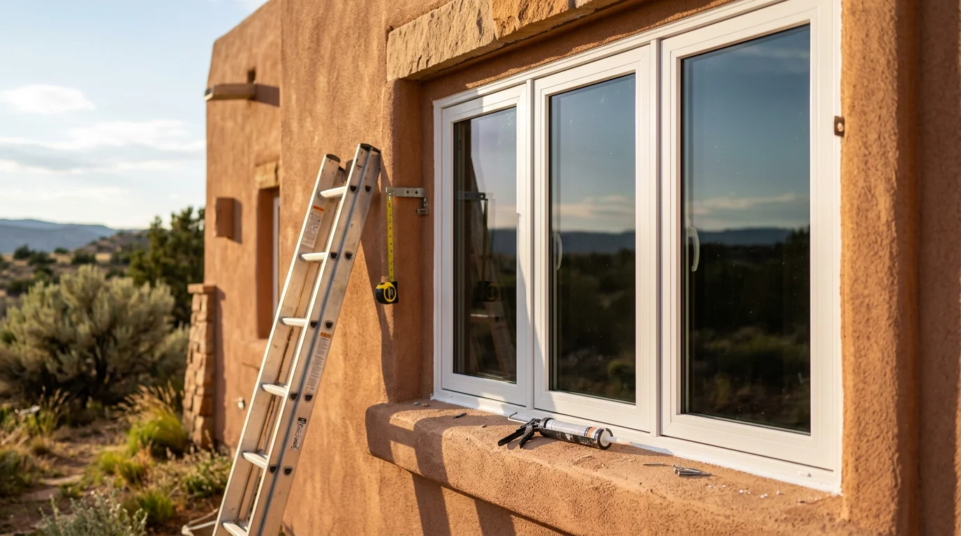 New energy-efficient windows installed in a Utah home